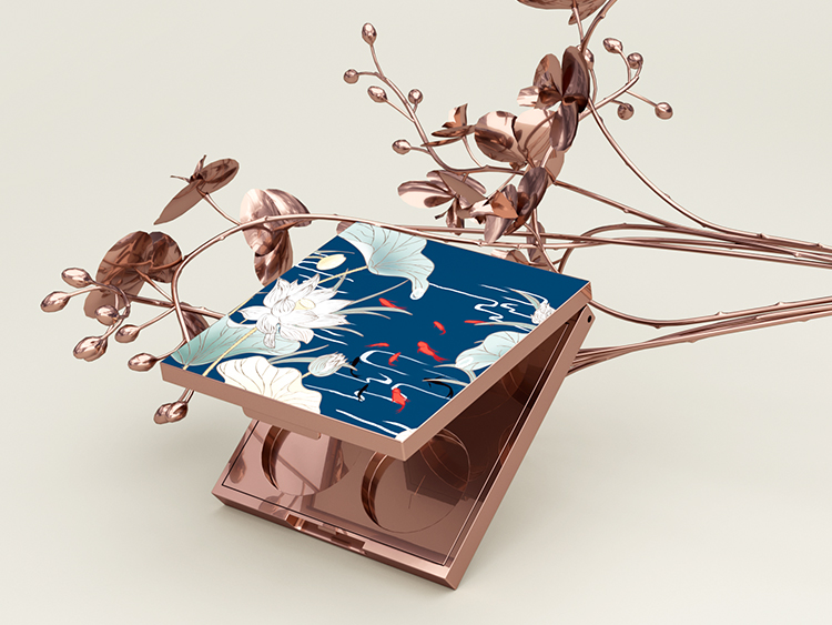 四宮格圓格子塑料眼影盤包裝注塑加工