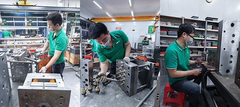 從3次試模問題看注塑模具供應商選擇與合同風險規(guī)避-三張模具圖拼圖展示