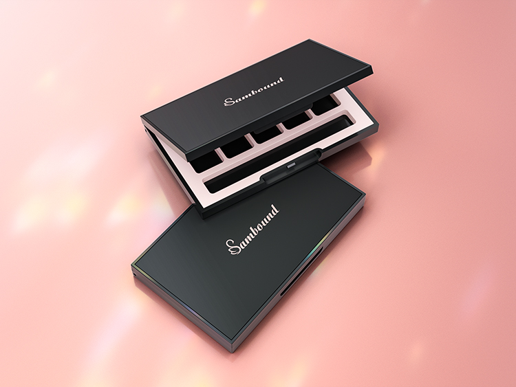 10格高質感亞面空眼影盤包裝定制